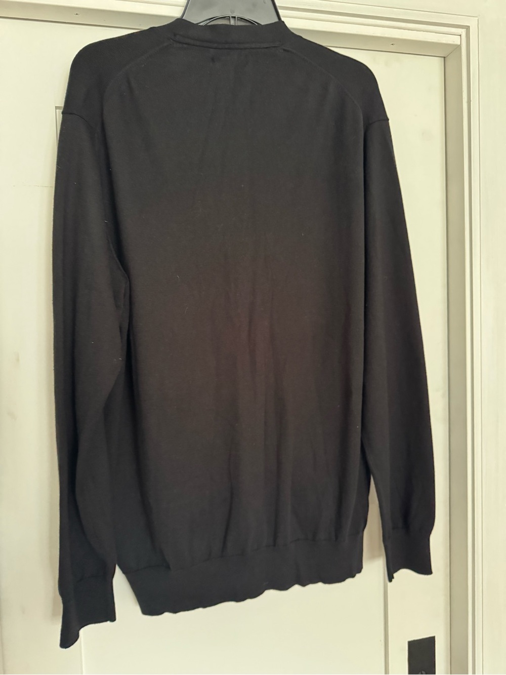 Ralph Lauren Men’s Black Cardigan with Red Pony Logo - Picture 7 of 8
